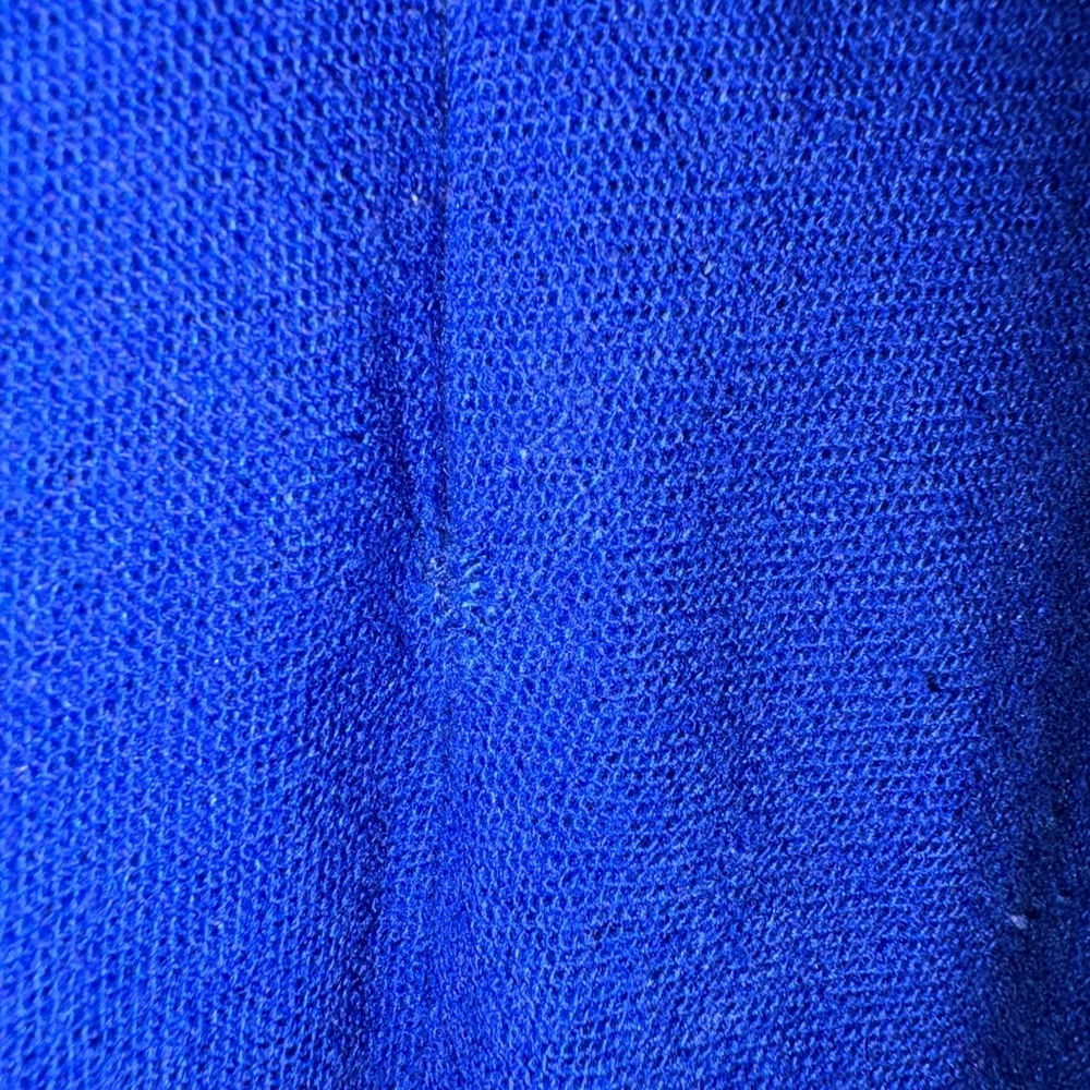 Trixxi Linen Blend Twist Front Keyhole Midi Dress in Cobalt Blue. Size Small - Picture 8 of 8